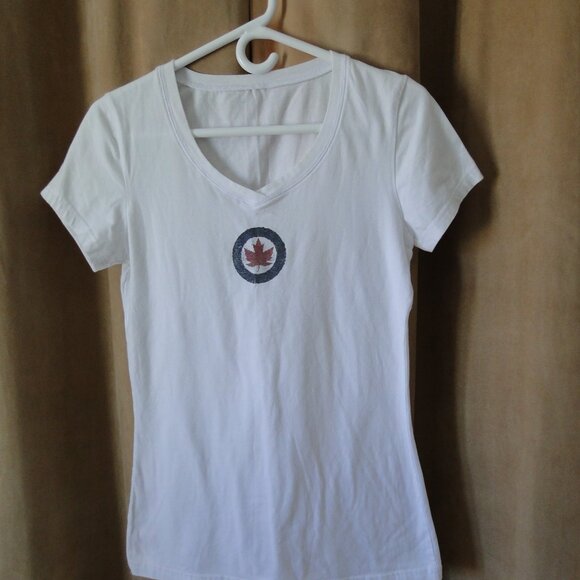 Ladies RCAF Colour Roundel T-shirt - Picture 1 of 3